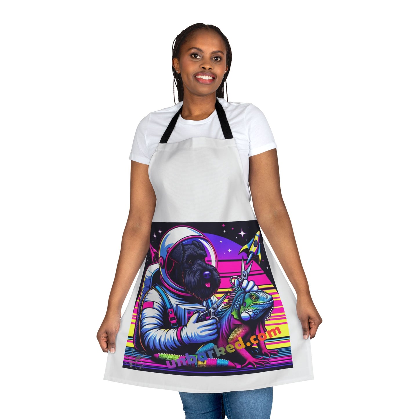 Unbarked Grooming Apron 100% Polyester Canvas - Space Schnauzer