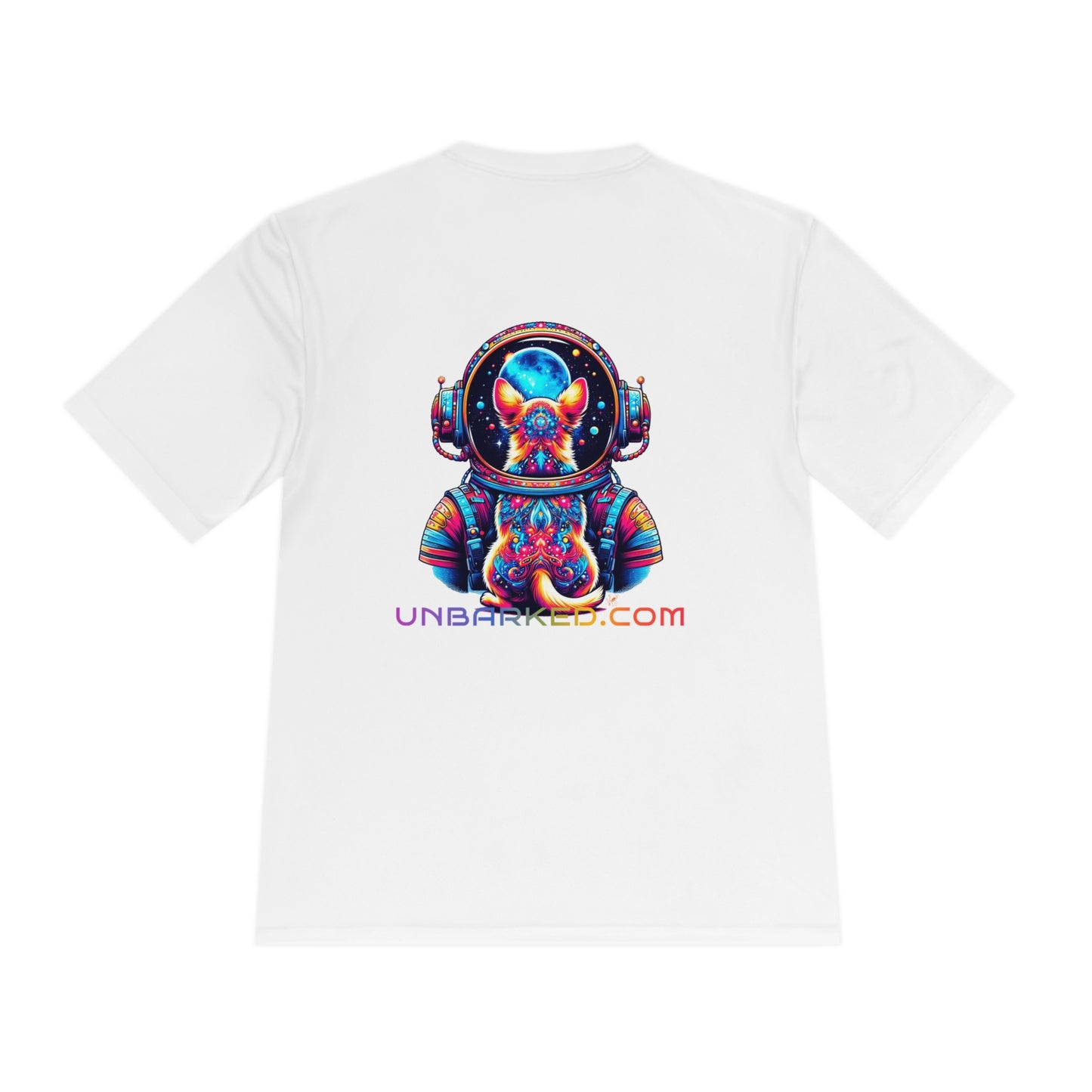 Unisex Moisture Wicking Tee Chihuahua Space Grooming Friendly 100% Polyester