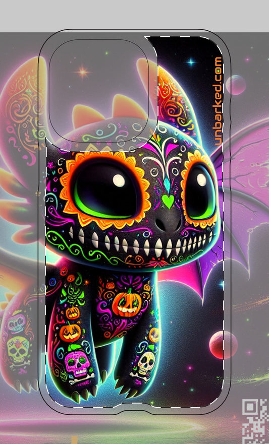 Halloween Collective iphone 14/15 Tough Magnetic Cases Polycarbonite UNBARKED! Dragon