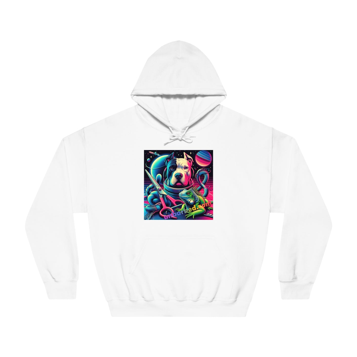 Unbarked Grooming - Unisex DryBlend® Hooded Sweatshirt Hoodie Pitbull/Poodle