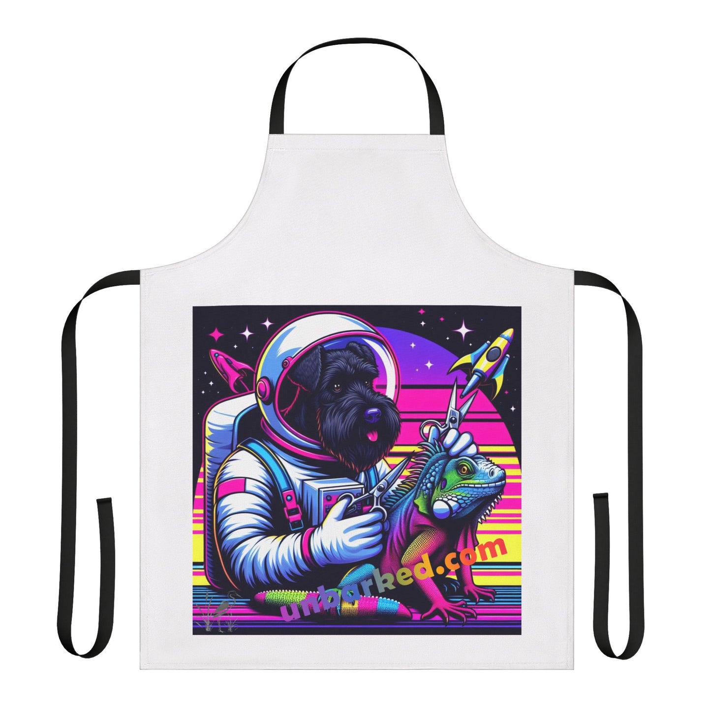 Unbarked Grooming Apron 100% Polyester Canvas - Space Schnauzer