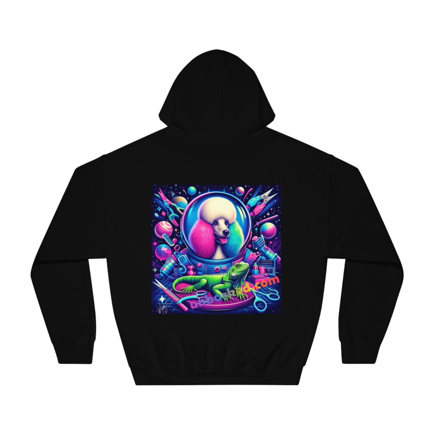 Unbarked Grooming - Unisex DryBlend® Hooded Sweatshirt Hoodie Pitbull/Poodle