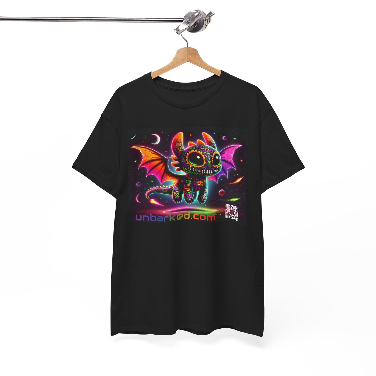 UNBARKED! Halloween Collection - Dragon Vibrant Día de Muertos Tattoo Unisex Heavy Cotton Tee