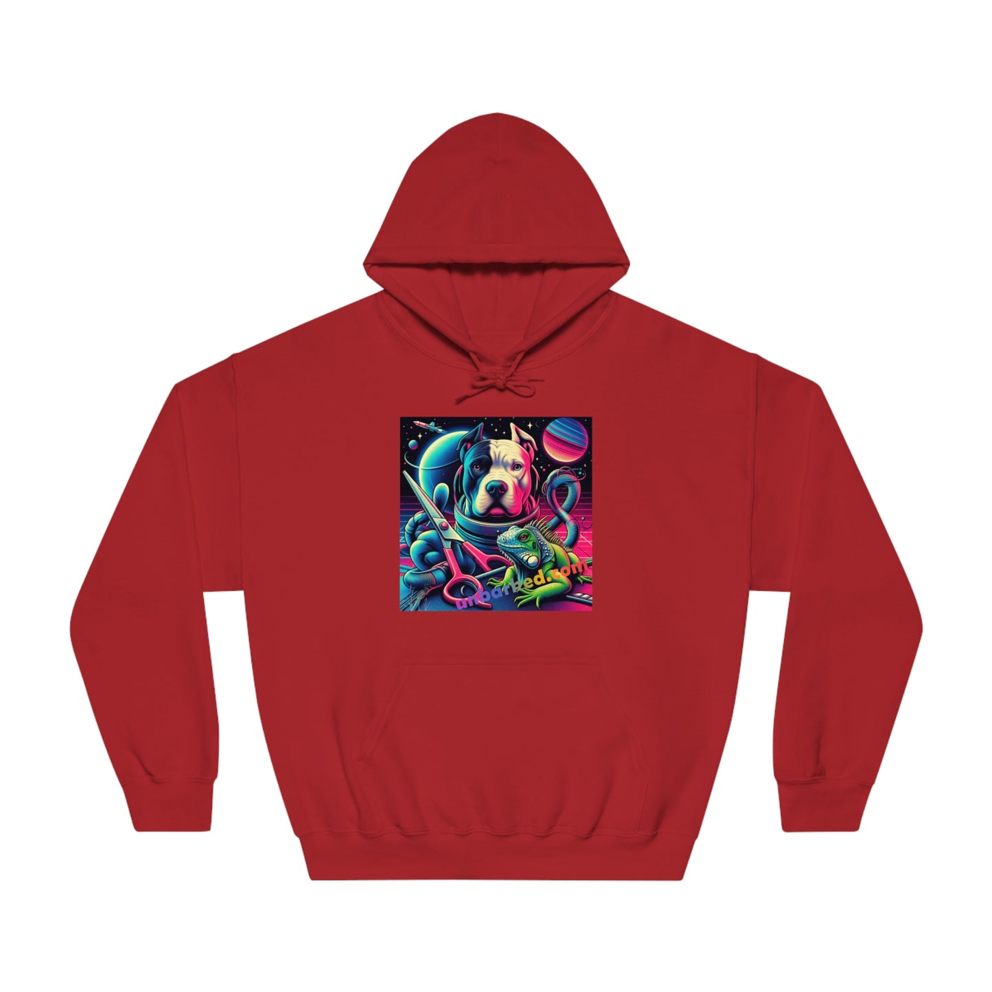 Unbarked Grooming - Unisex DryBlend® Hooded Sweatshirt Hoodie Pitbull/Poodle