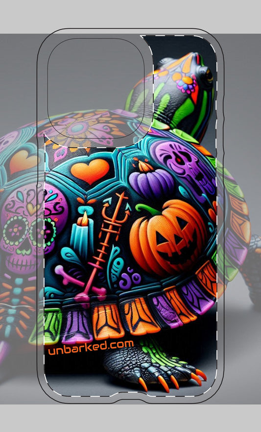 Halloween Collective UNBARKED! Tough Magnetic Cases Dia De Los Muertos Slider Turtle iphone 14/15 Case Ultra/